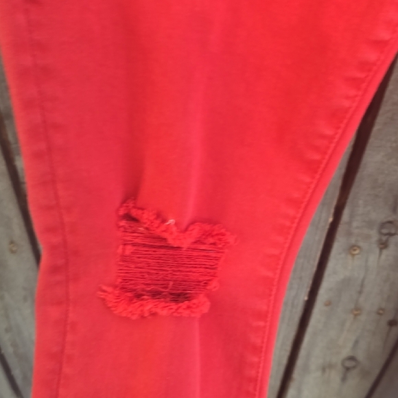 Mother Stylish Red Women's Jeans - Picture 3 of 9